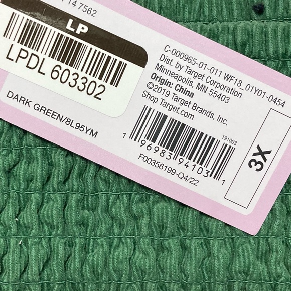 Wild Fable 3x Green Corduroy Shorts Pockets! NWT! 0881 - Picture 8 of 8